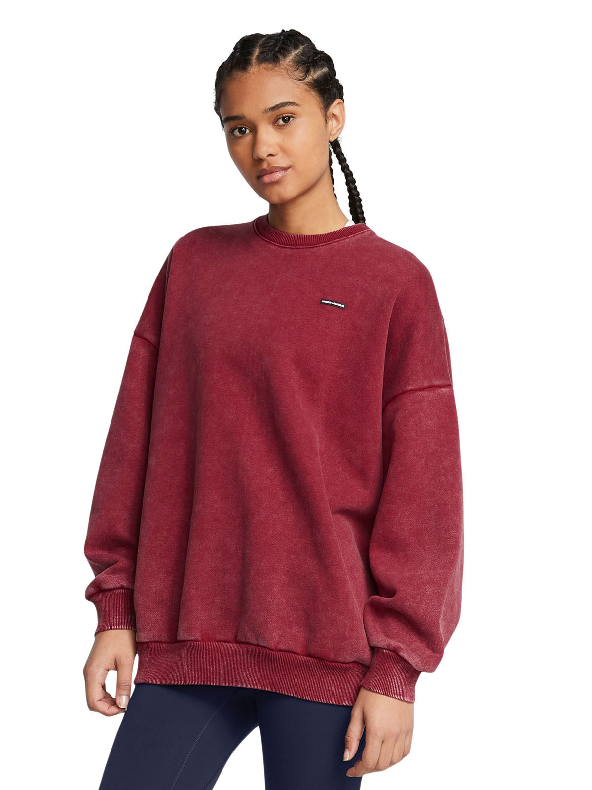 Polerón Oversize UA Icon Fleece para mujer