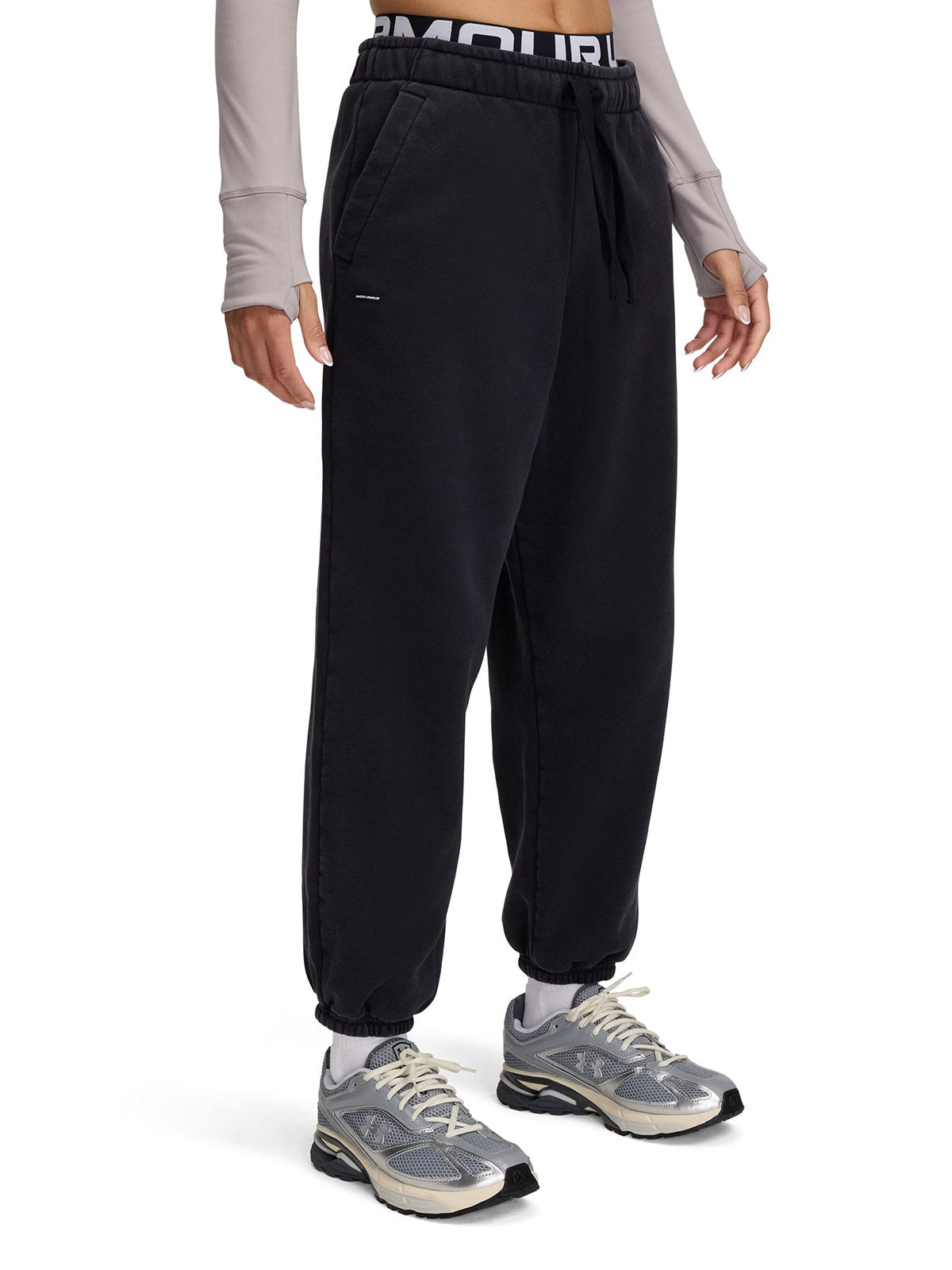 Pantalones Oversize UA Icon Fleece para mujer