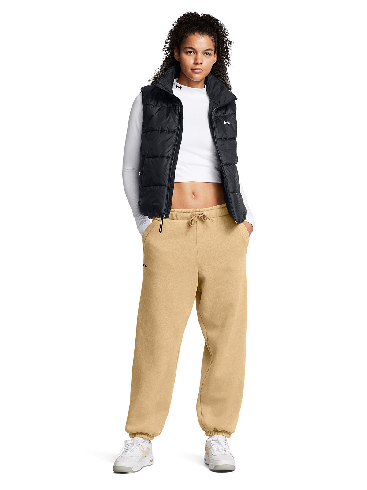 Pantalones Oversize UA Icon Fleece para mujer