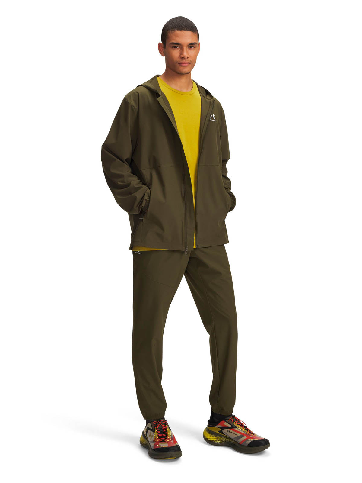 Buzo Lifestyle para hombre Vibe Woven verde Under Armour