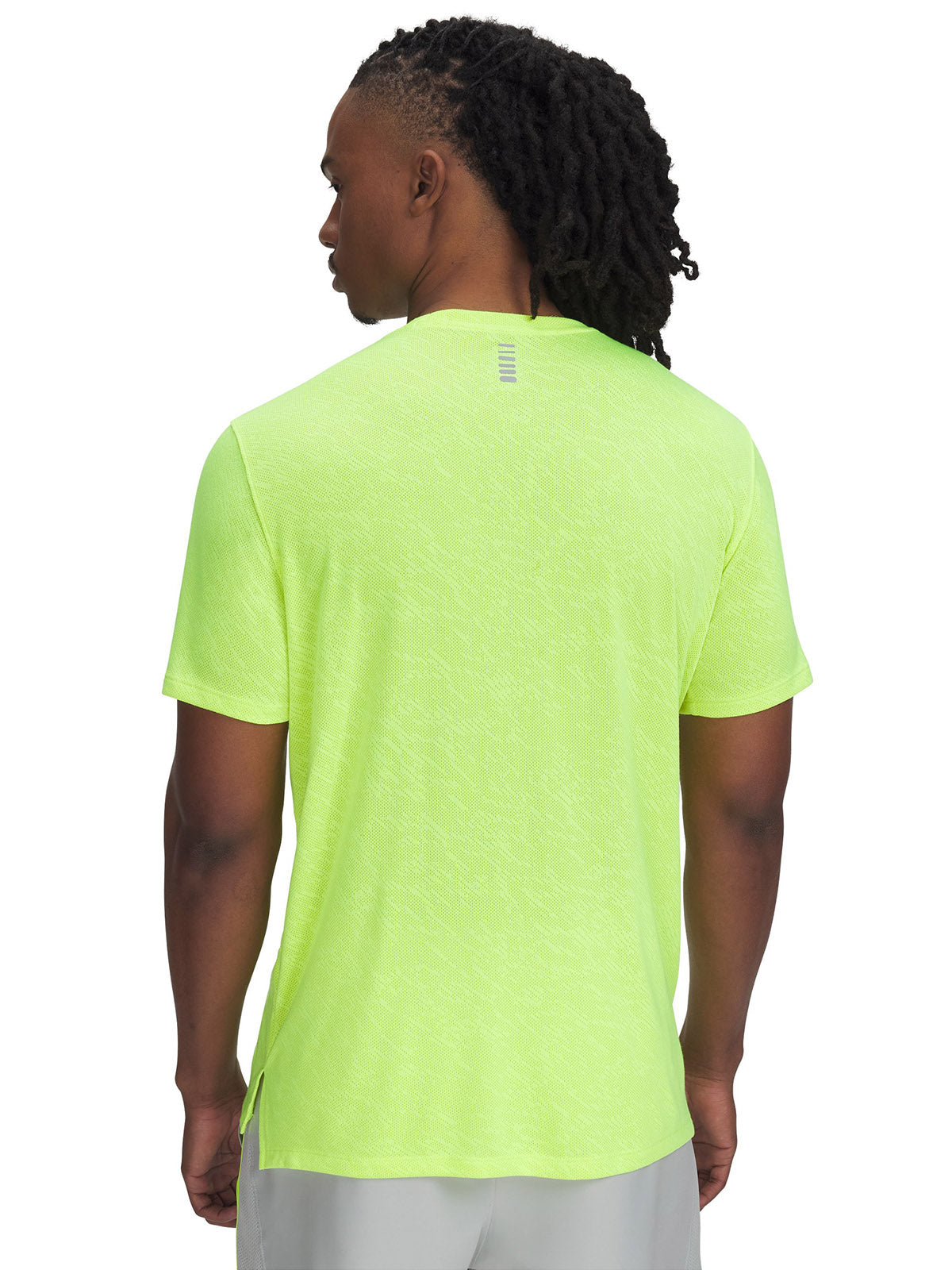 Polera manga corta Under Armour launch camo amarillo para hombre