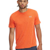 Polera manga corta Under Armour launch camo naranjo para hombre