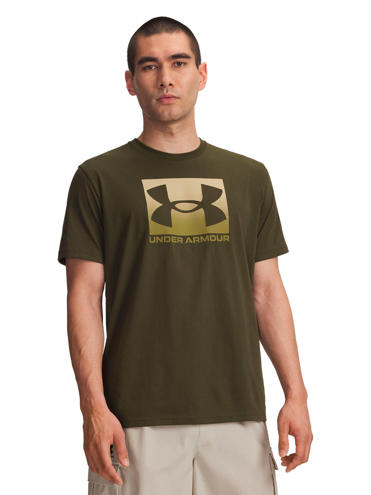 Polera manga corta Lifestyle para Hombre Boxed Sports Verde Under Armour