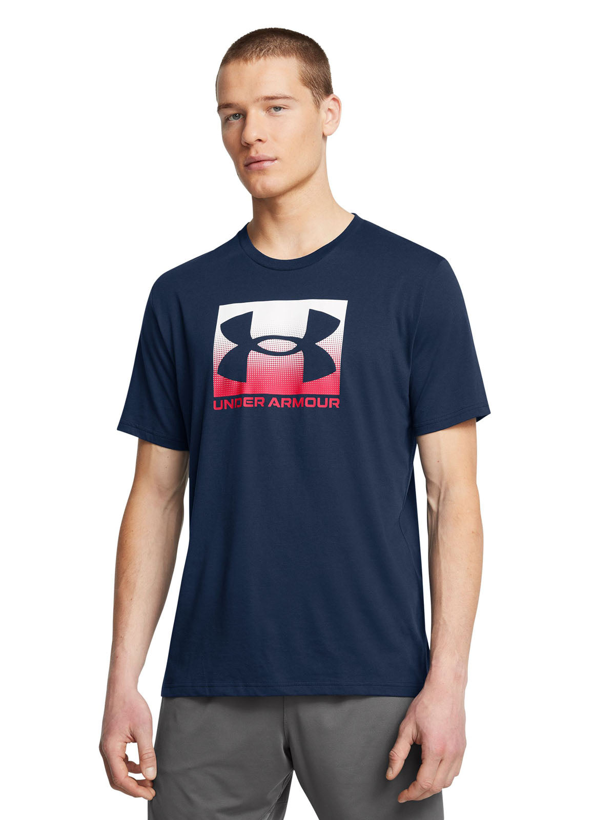 Polera manga corta UA Boxed Sports para hombre