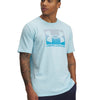 Polera manga corta Under Armour boxed sports azul para hombre