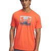 Polera manga corta Under Armour boxed sports naranjo para hombre