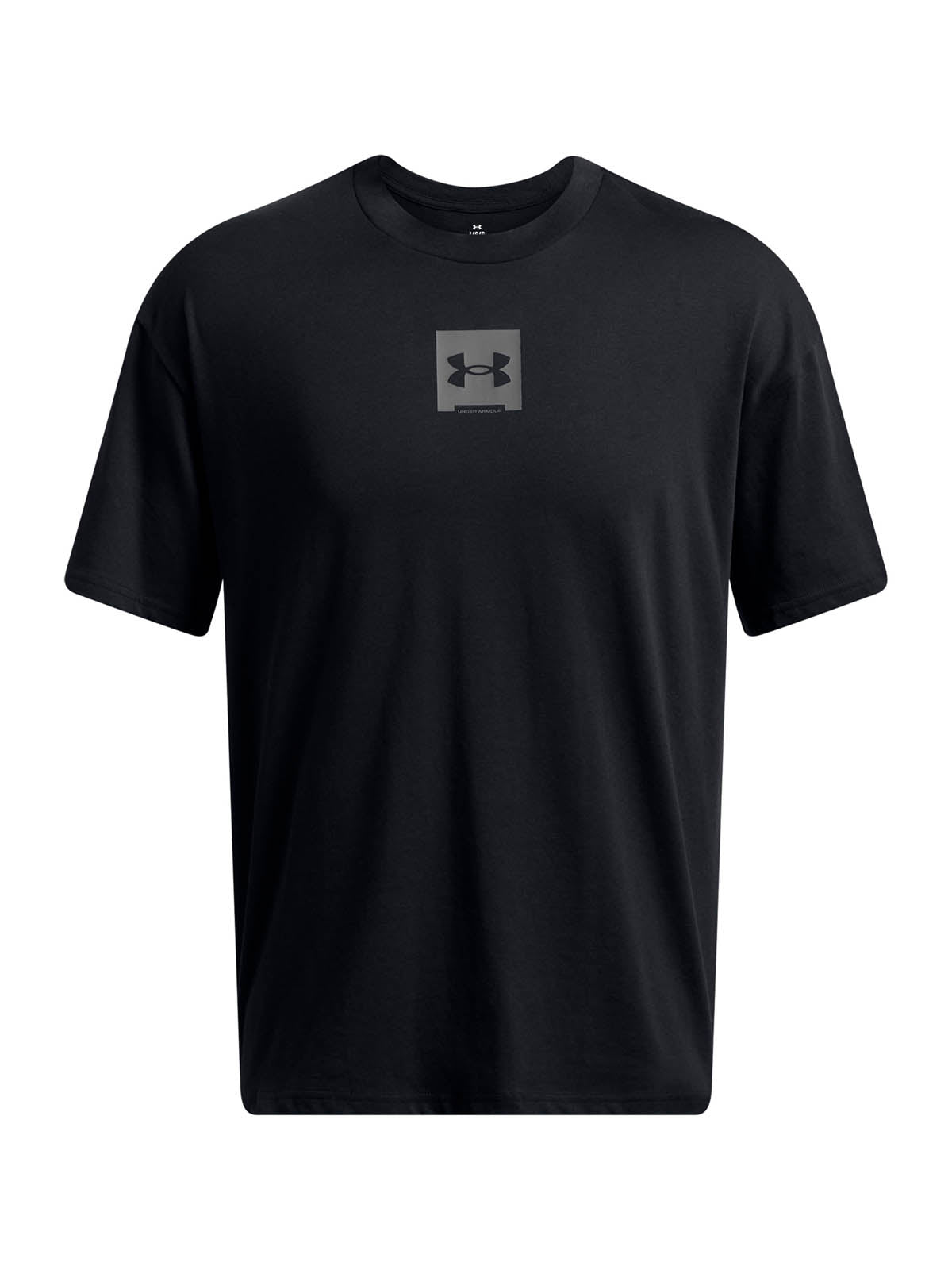 Polera manga corta Under Armour oversized box negro para hombre