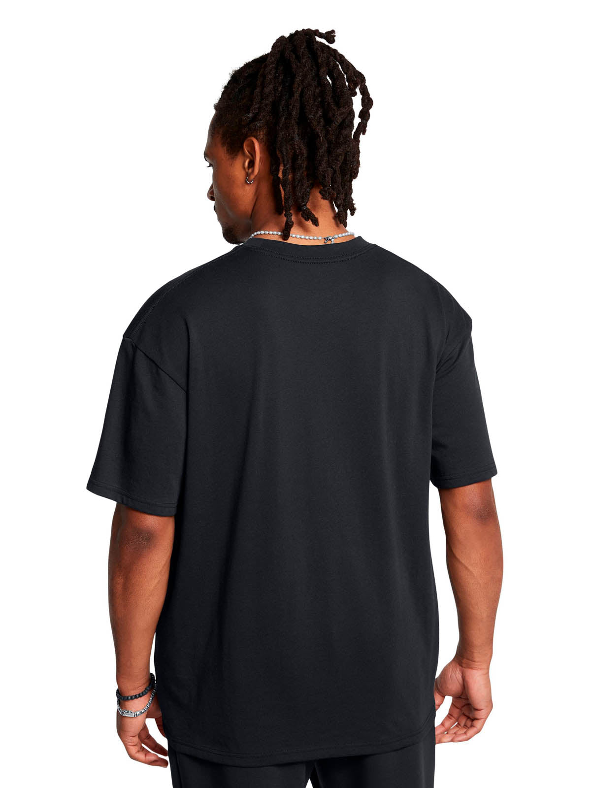 Polera manga corta Under Armour oversized box negro para hombre