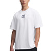 Polera manga corta Under Armour oversized box blanco para hombre