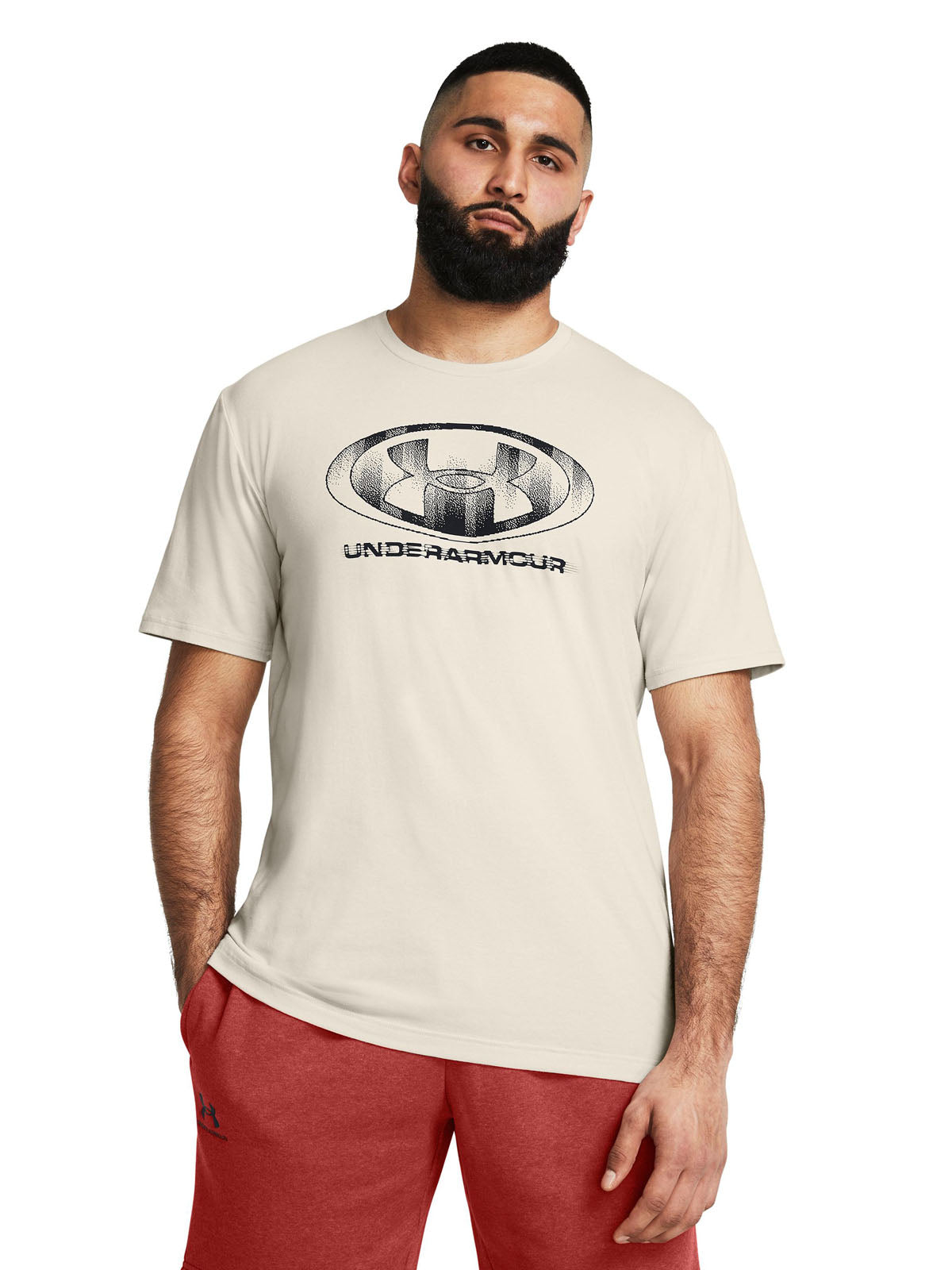 Polera manga corta UA Glitch para hombre