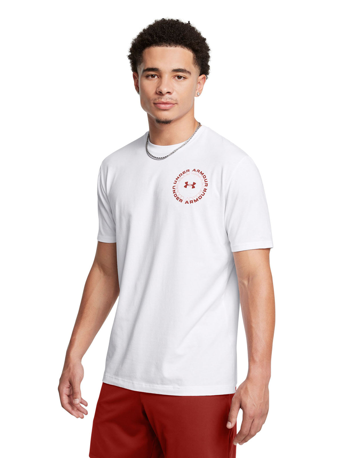Polera manga corta UA Radial Wordmark para hombre