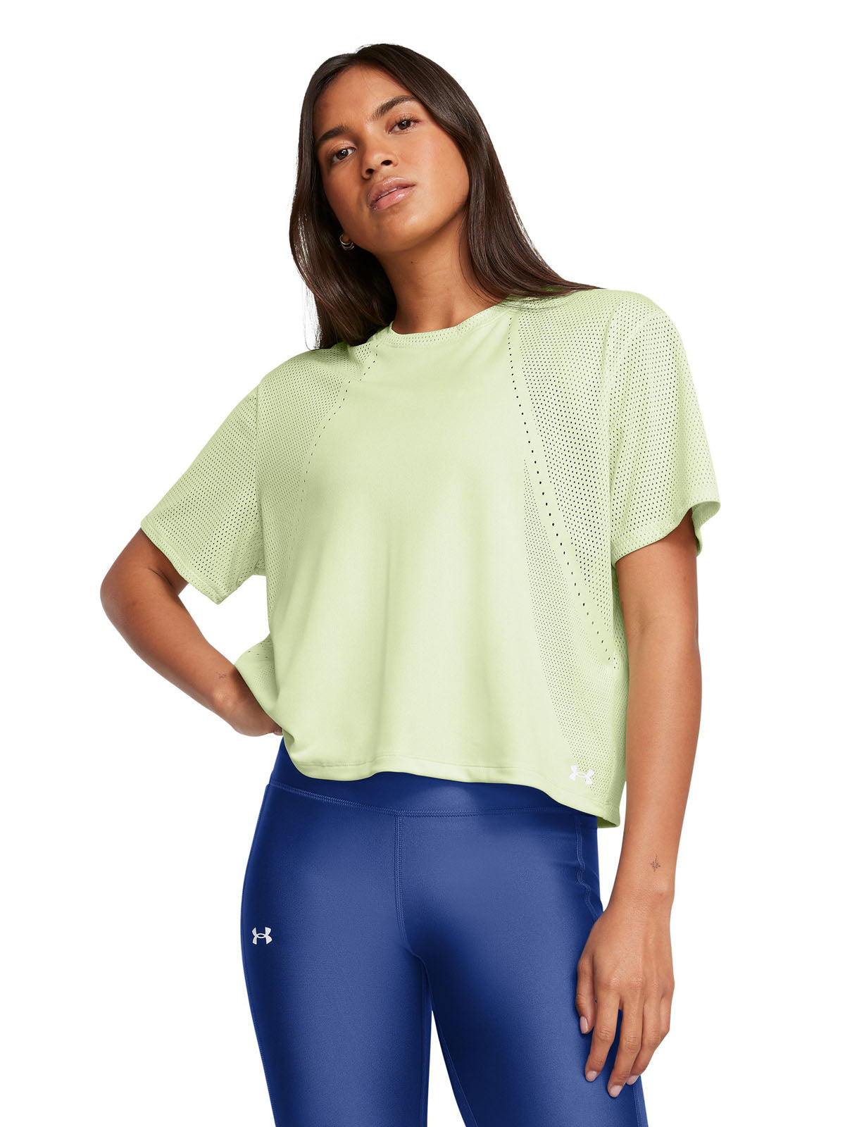 Polera manga corta UA Vanish Engineered para mujer
