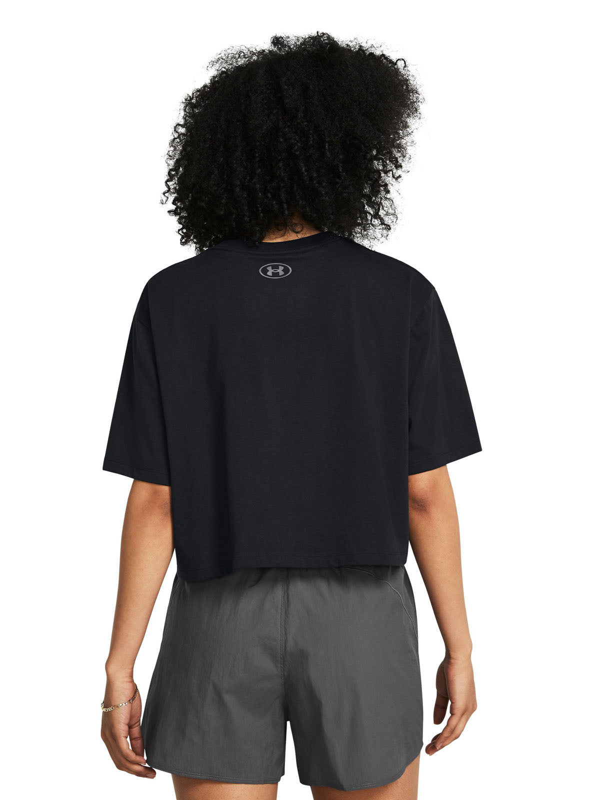 Polera manga corta UA Boxy Crop para mujer