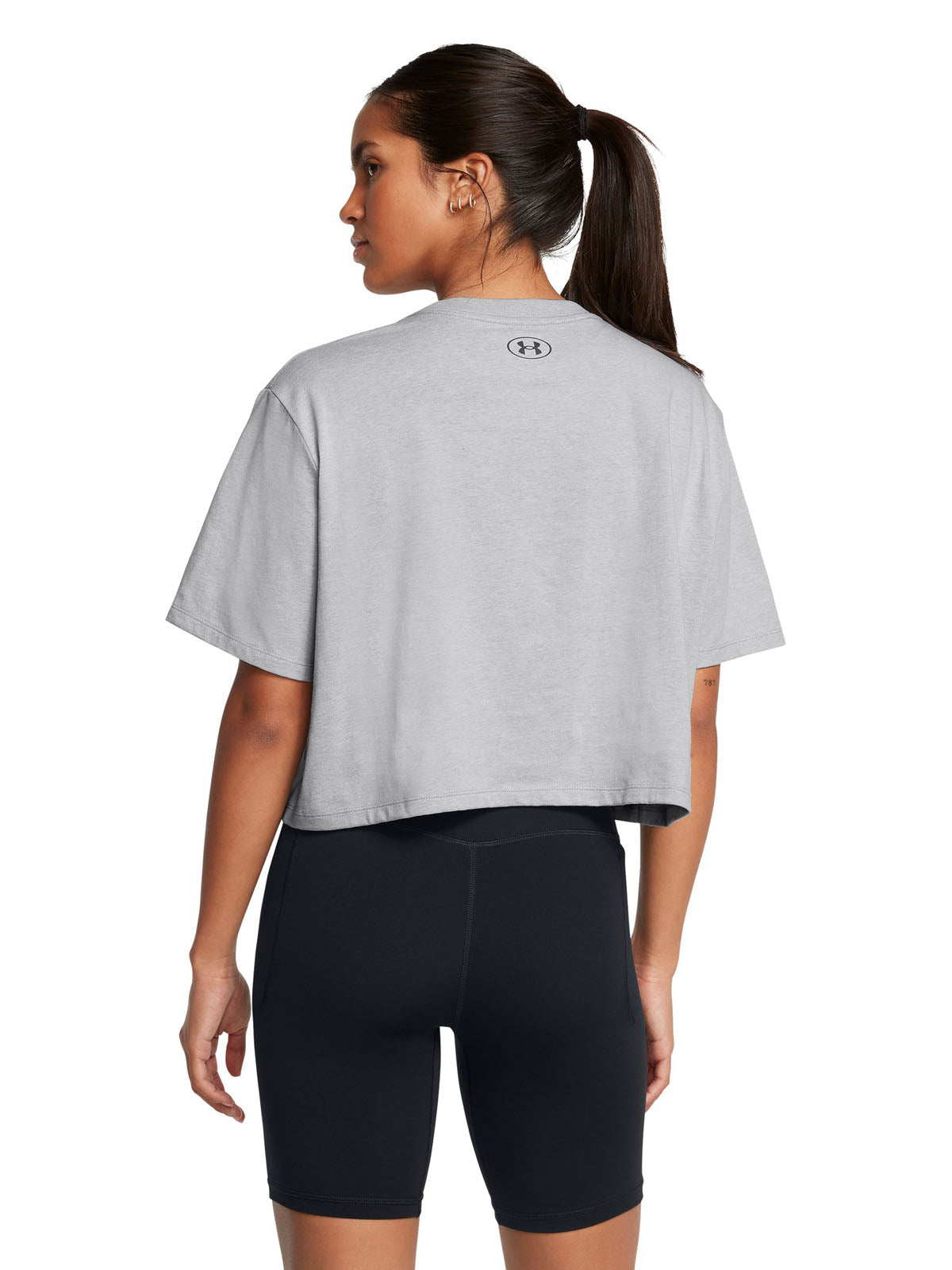Polera manga corta UA Boxy Crop para mujer