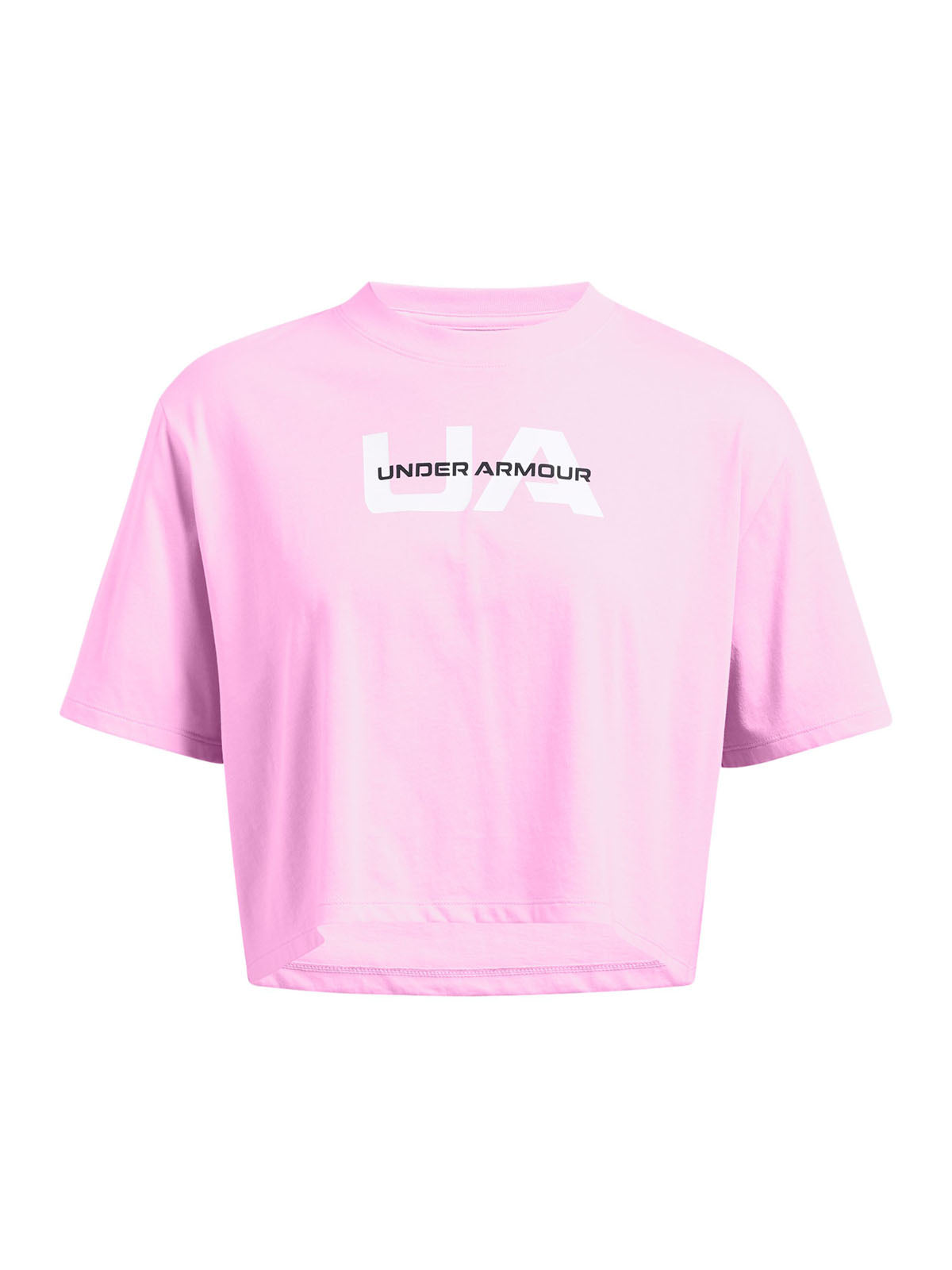 Polera manga corta UA Boxy Crop para mujer