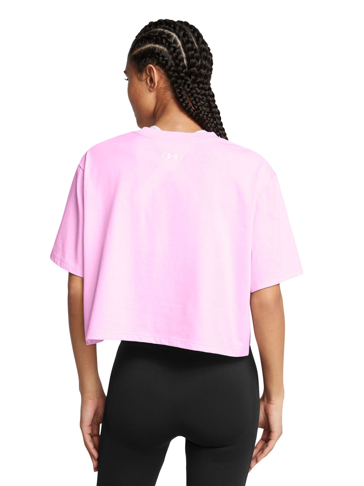 Polera manga corta UA Boxy Crop para mujer