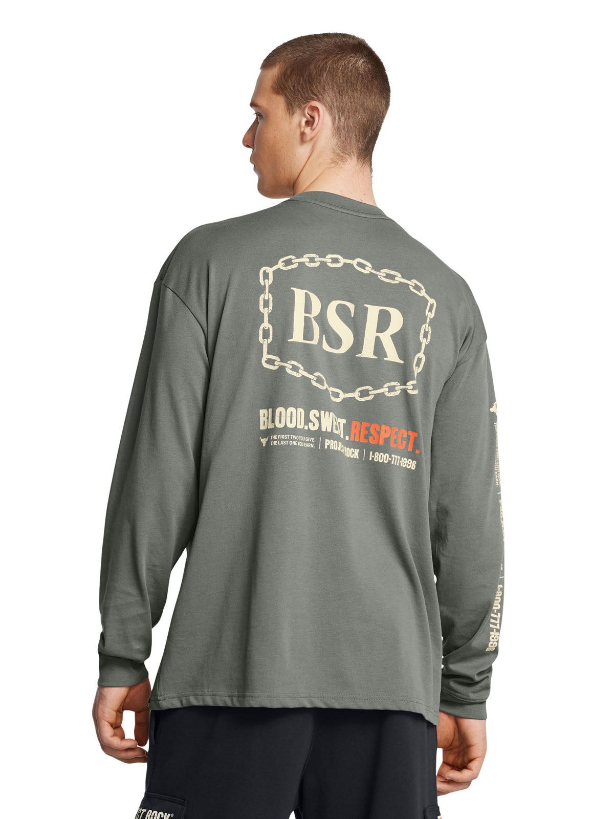 Polera manga larga Project Rock BSR para hombre