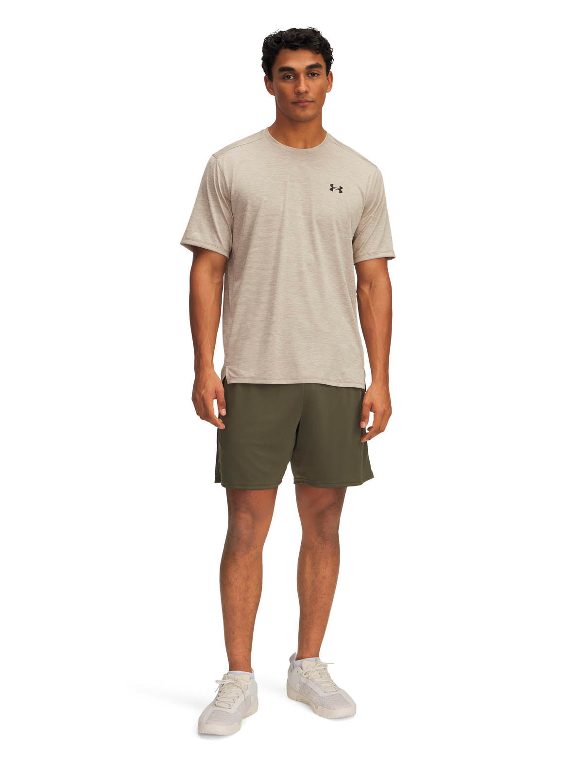 Short de entrenamiento para hombre Tech 7" verde Under Armour