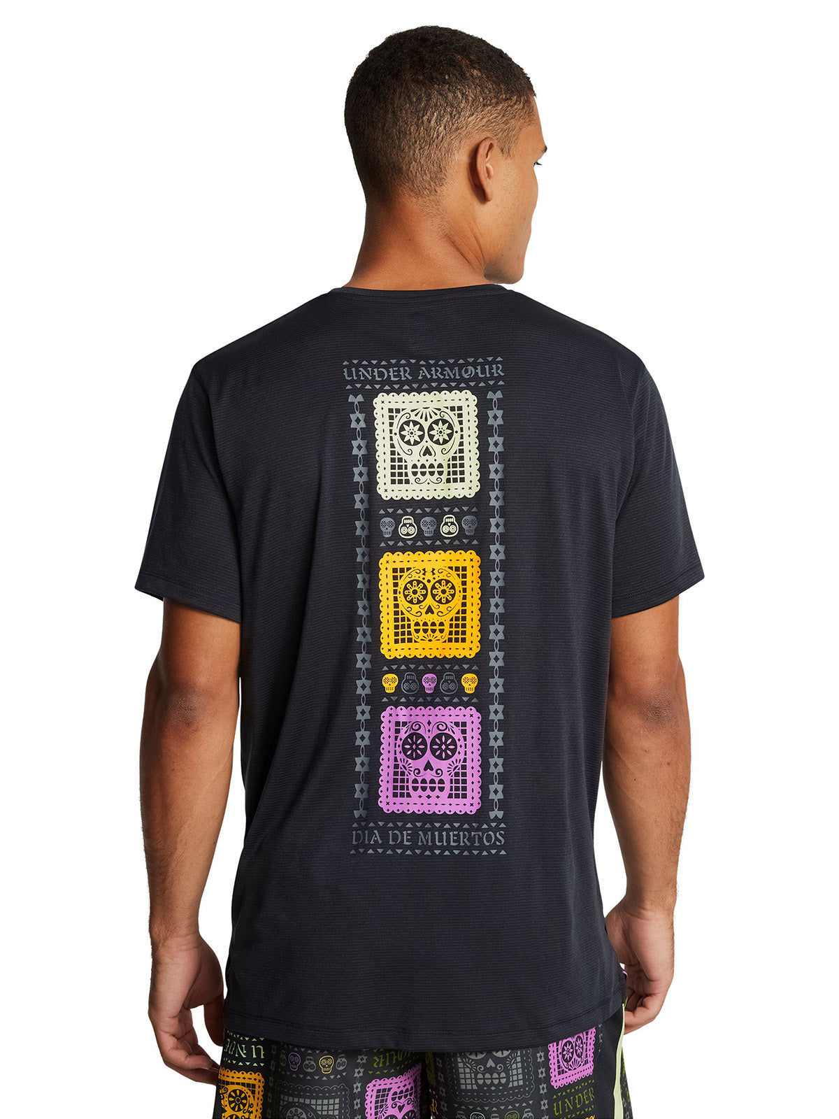 Polera manga corta UA Día de los Muertos para hombre