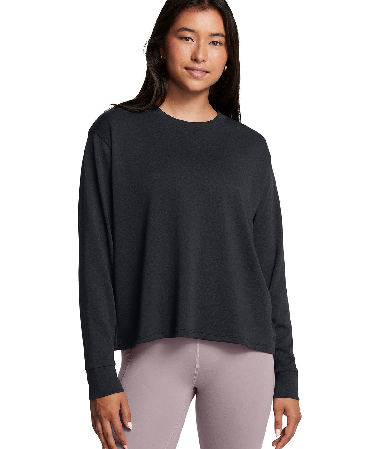 Polera manga larga UA Boxy Crop para mujer