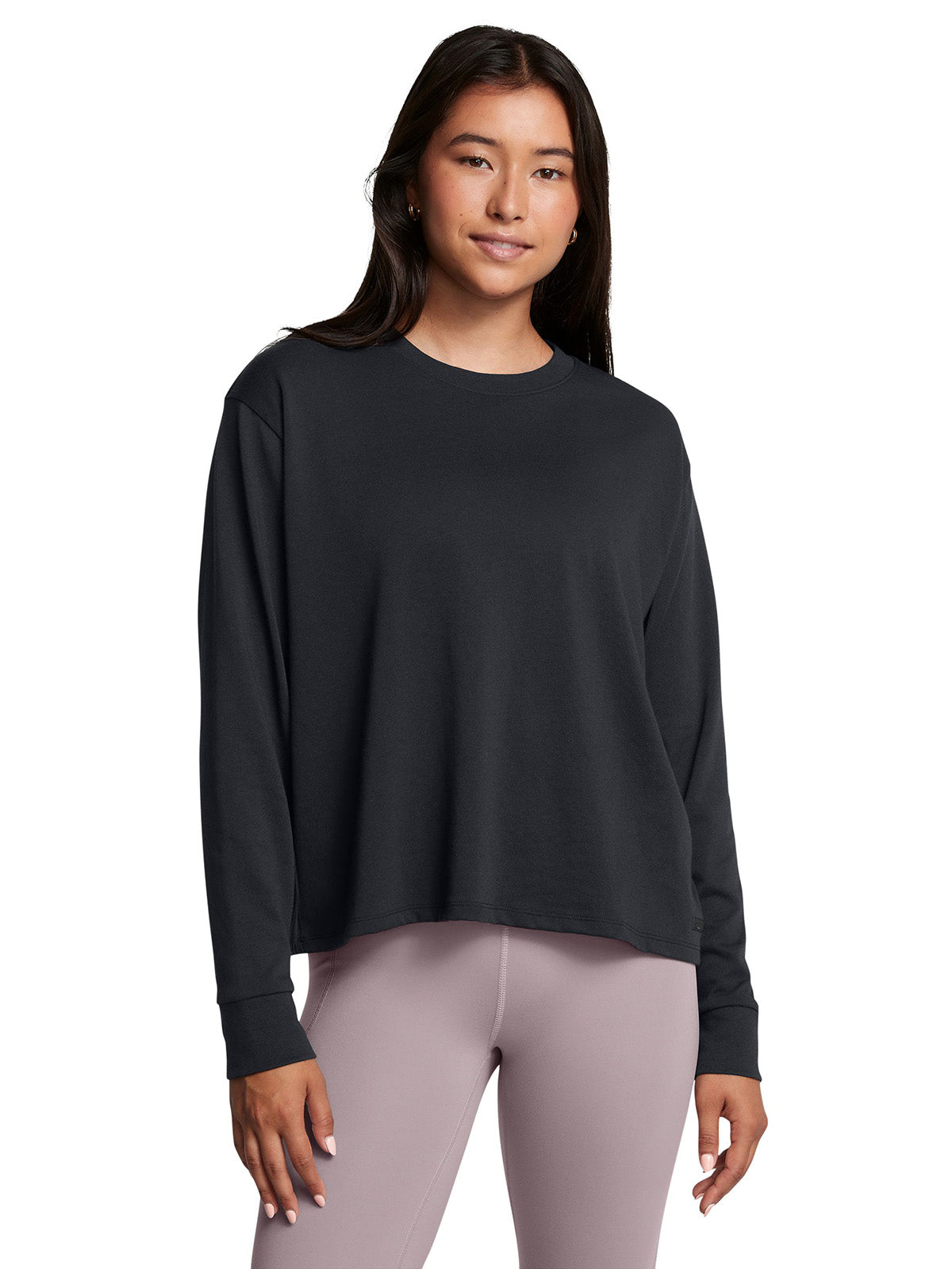 Polera manga larga UA Boxy Crop para mujer