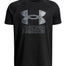 Polera manga corta de Entrenamiento para Niño Tech Hybrid print Negro Under Armour