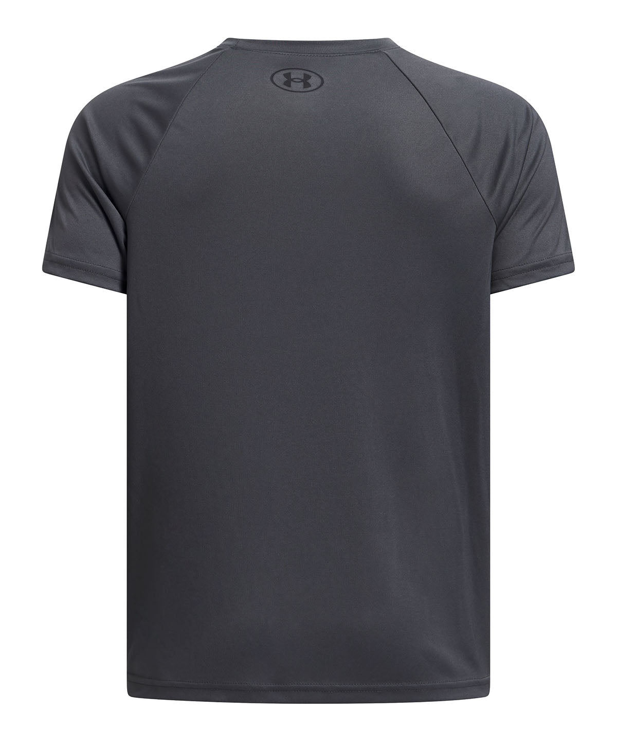 Polera manga corta Under Armour tech hybrid gris para niños