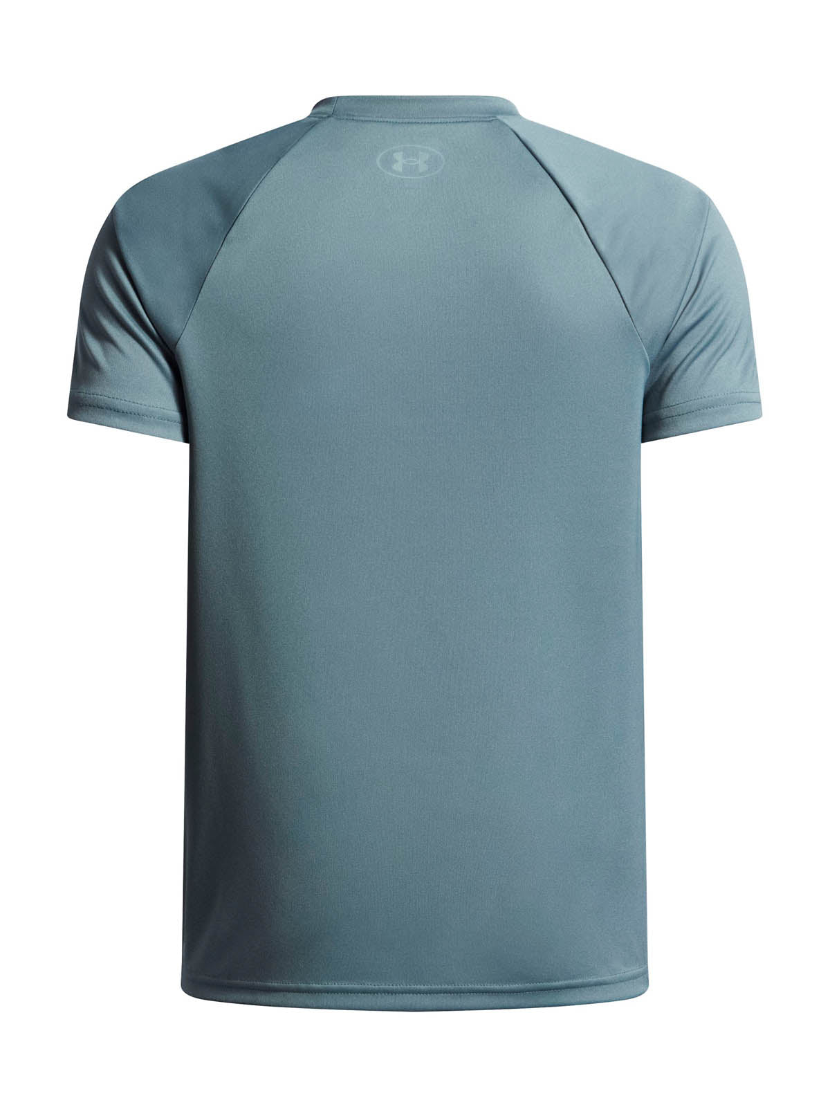 Polera manga corta de Entrenamiento para Niño Tech Hybrid print Azul Under Armour