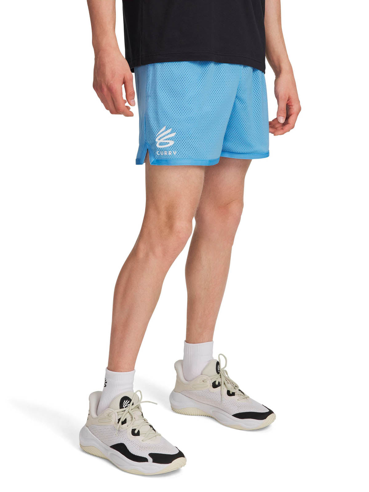Short de Basketball para Hombre curry splash short Azul Under Armour