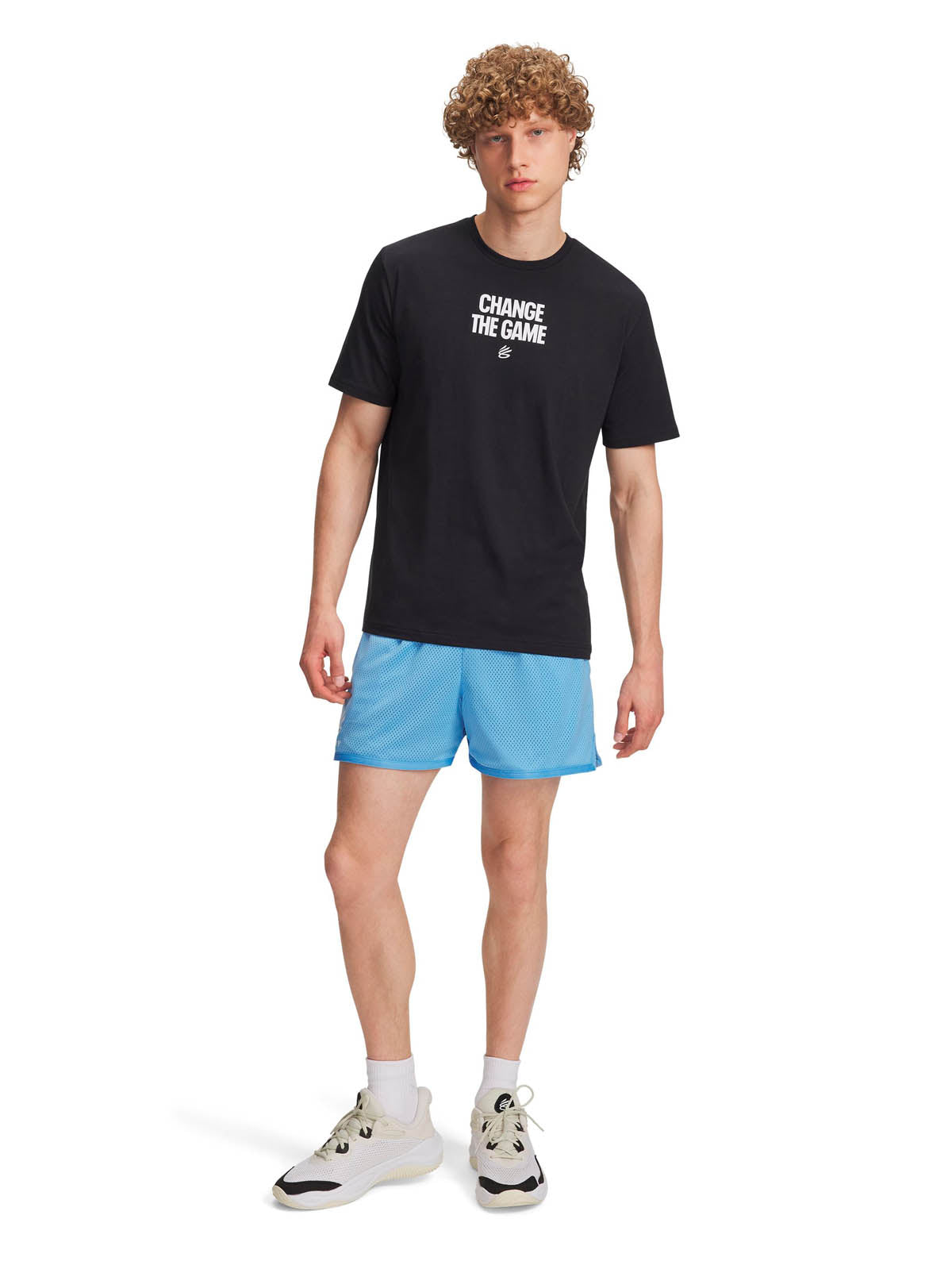 Short de Basketball para Hombre curry splash short Azul Under Armour