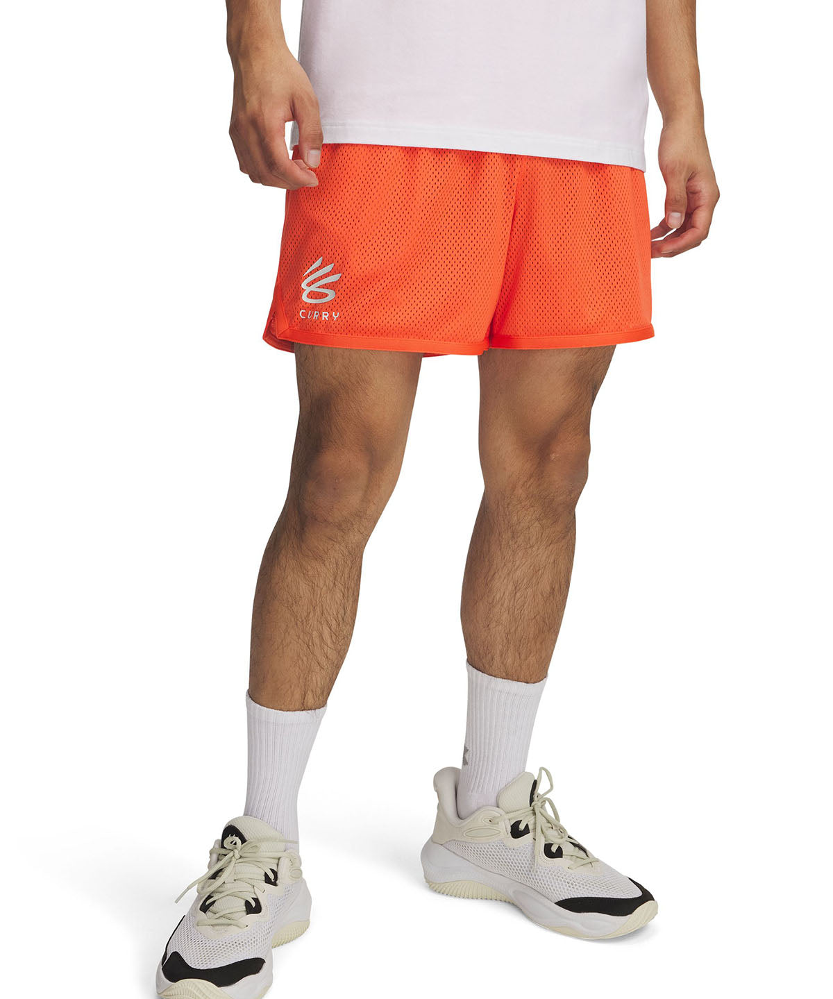 Shorts Curry splash naranjo para hombre Under Armour