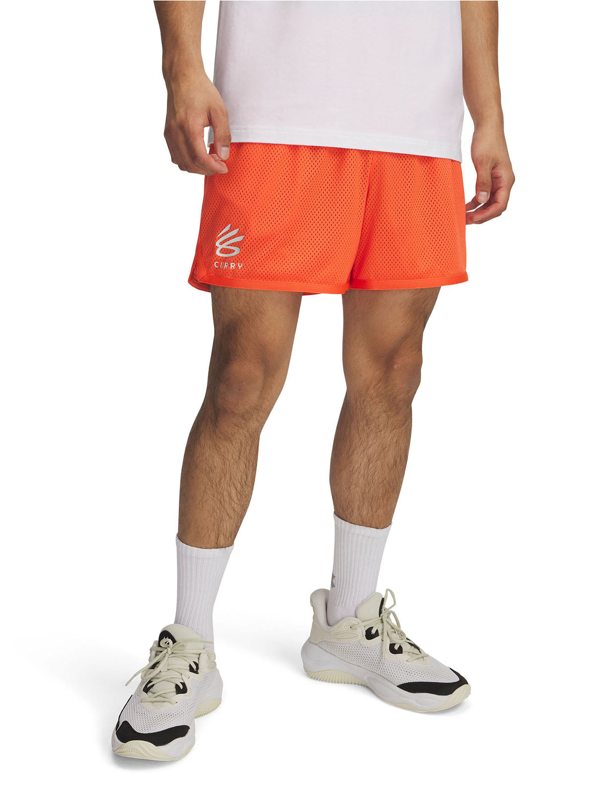 Shorts Curry splash naranjo para hombre Under Armour
