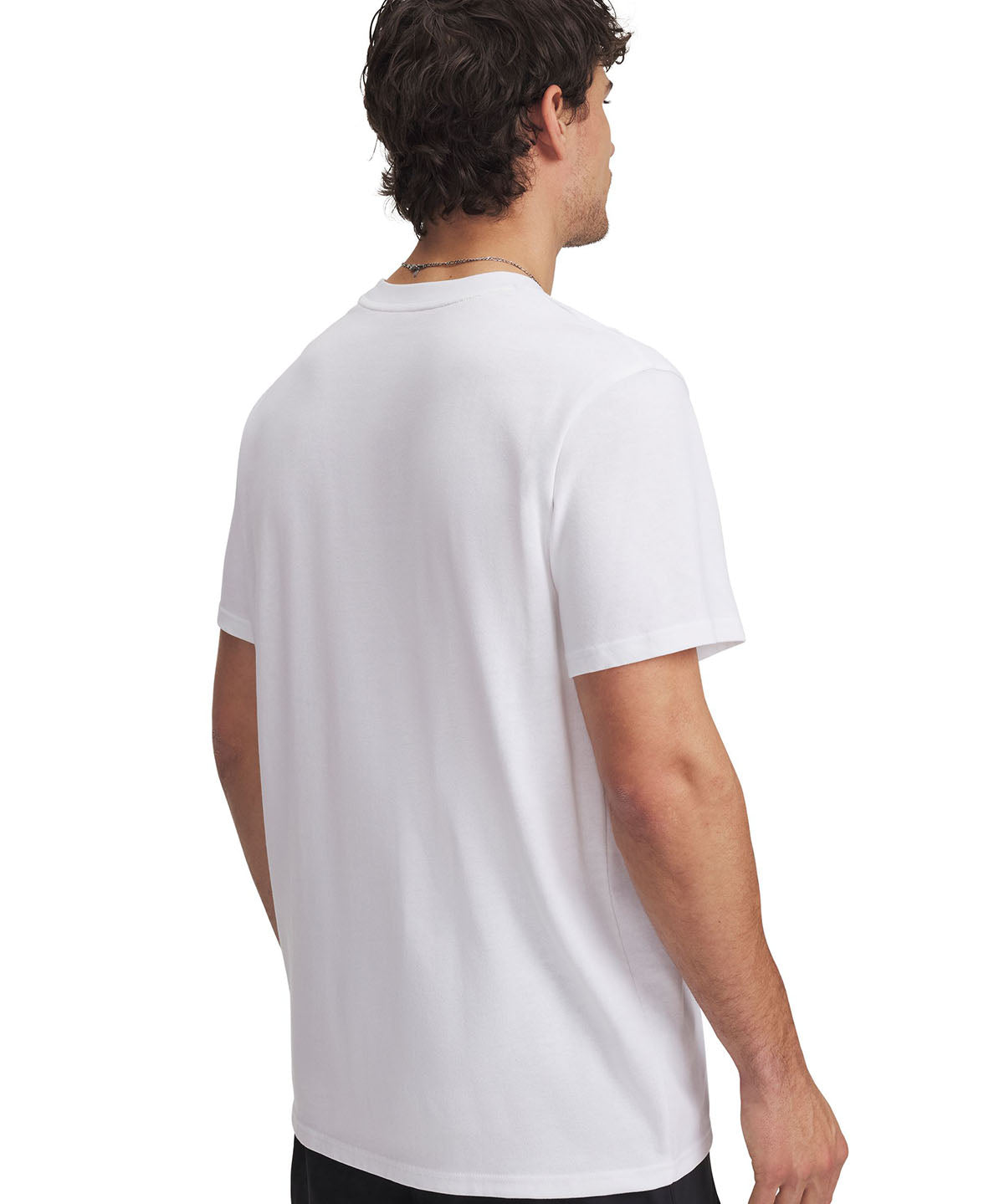 Polera manga corta Curry Heavyweight blanco para hombre Under Armour