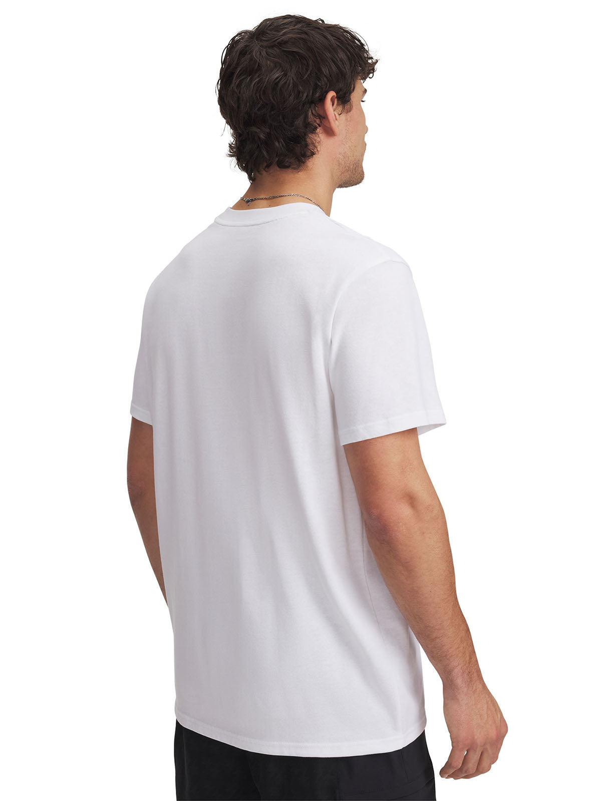 Polera manga corta Curry Heavyweight blanco para hombre Under Armour