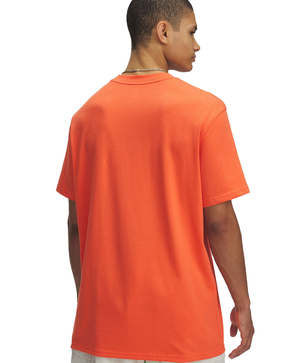 Polera manga corta Curry Heavyweight naranjo para hombre Under Armour