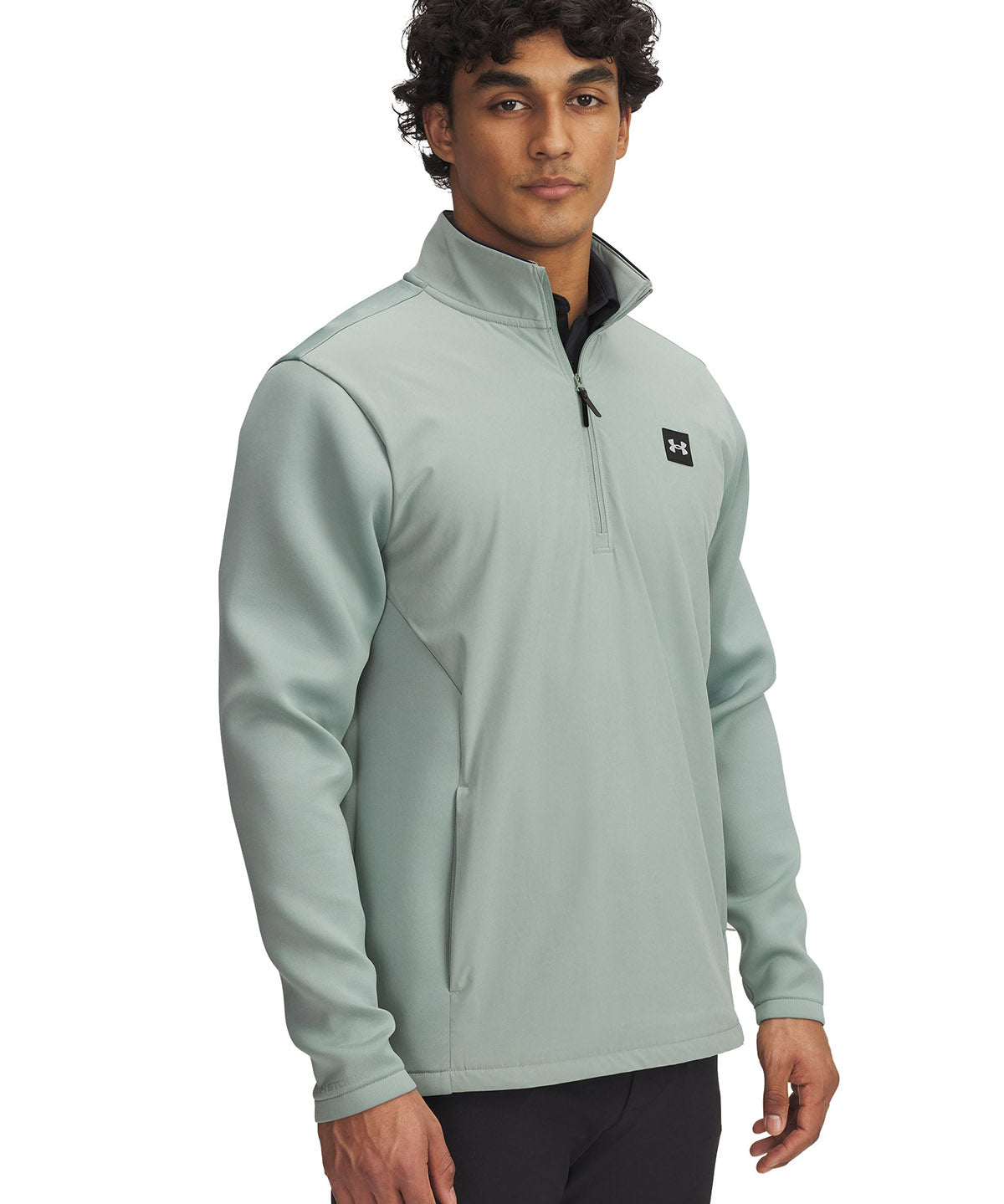 Polerón Under Armour drive pro storm hybrid ½ cierre verde para hombre