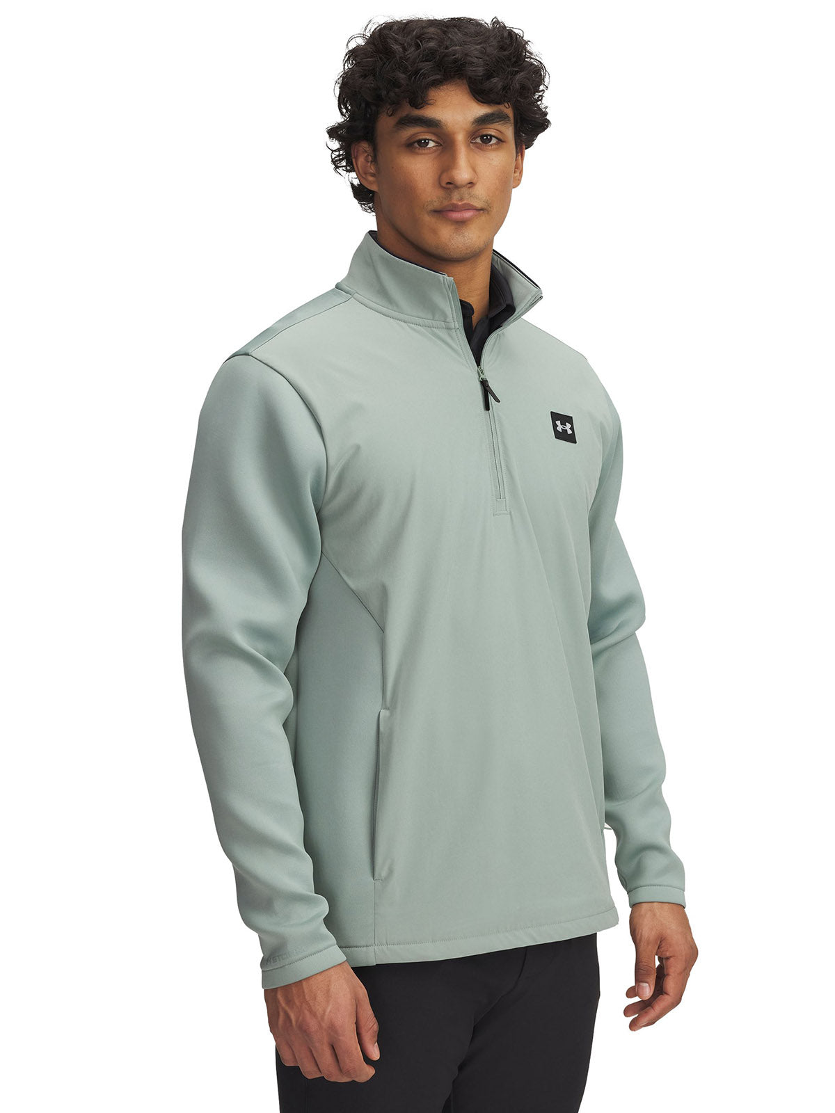 Polerón Under Armour drive pro storm hybrid ½ cierre verde para hombre
