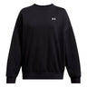 Polerón Lifestyle para mujer Rival Fleece Oversized negro Under Armour