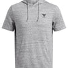 Polerón Project Rock terry manga corta gris para hombre Under Armour