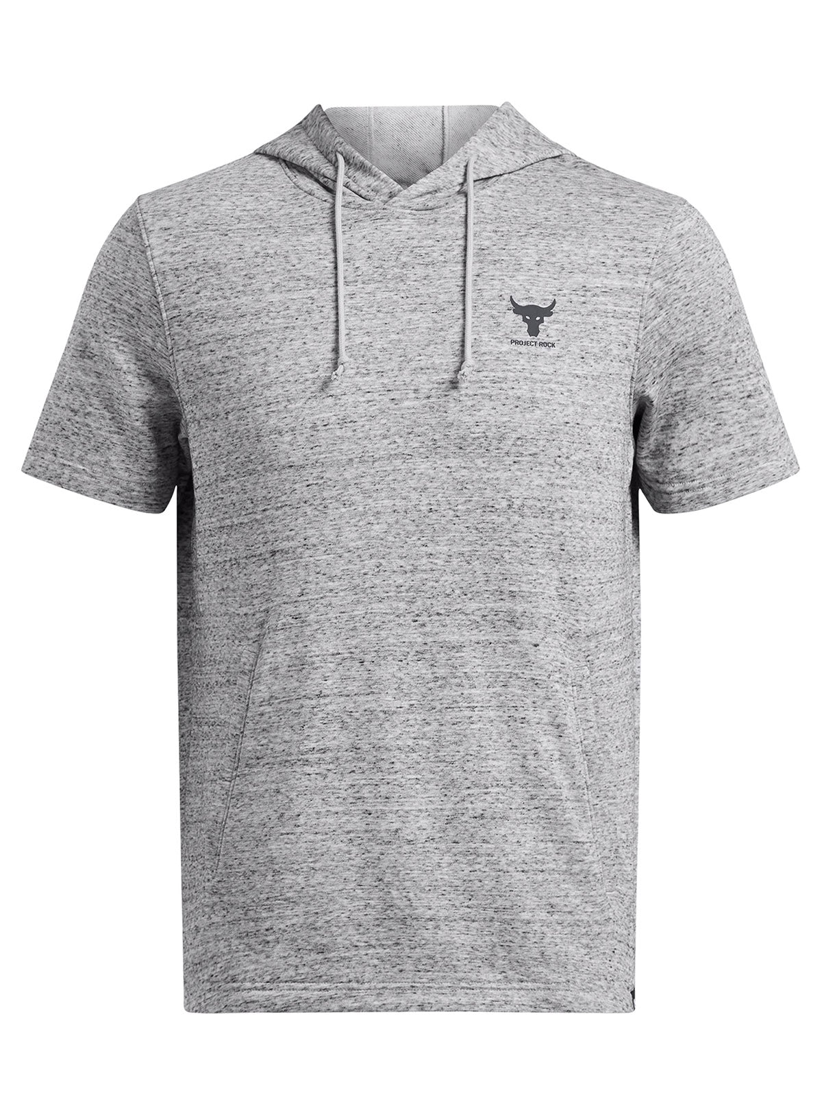 Polerón Project Rock terry manga corta gris para hombre Under Armour