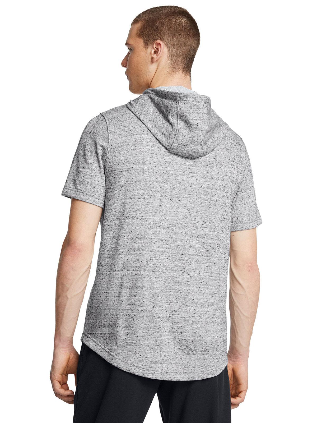 Polerón Project Rock terry manga corta gris para hombre Under Armour
