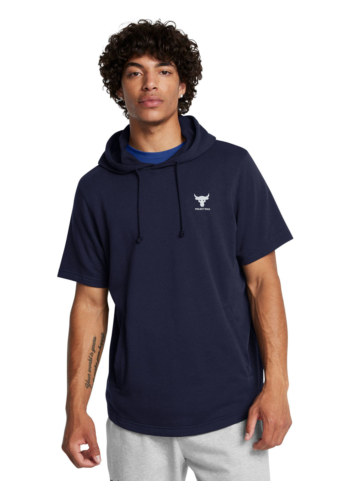 Polerón de manga corta Project Rock Terry para hombre