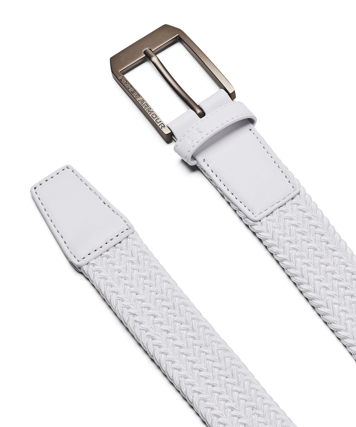 Cinturón Under Armour drive trenzado blanco para hombre