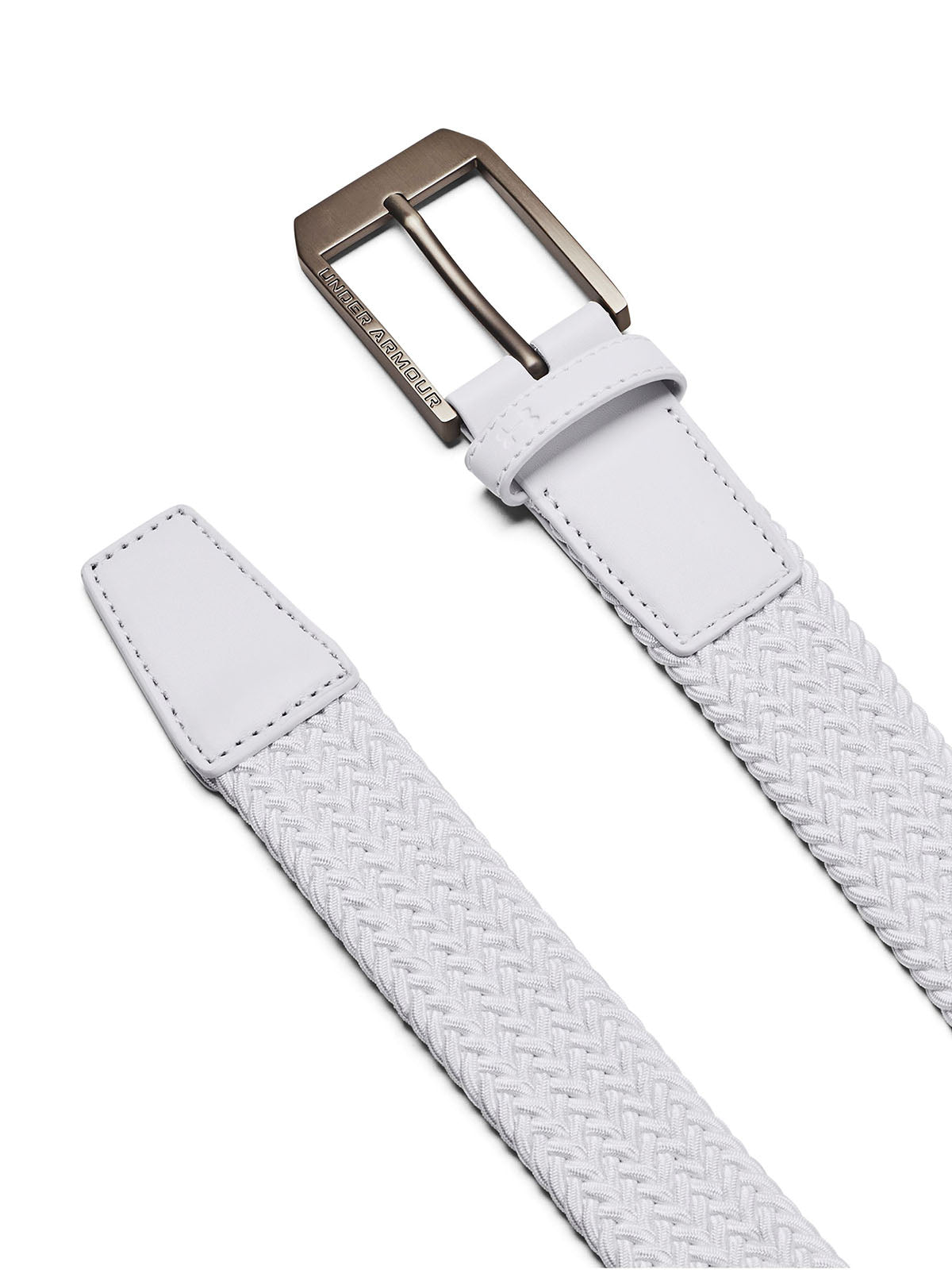 Cinturón Under Armour drive trenzado blanco para hombre