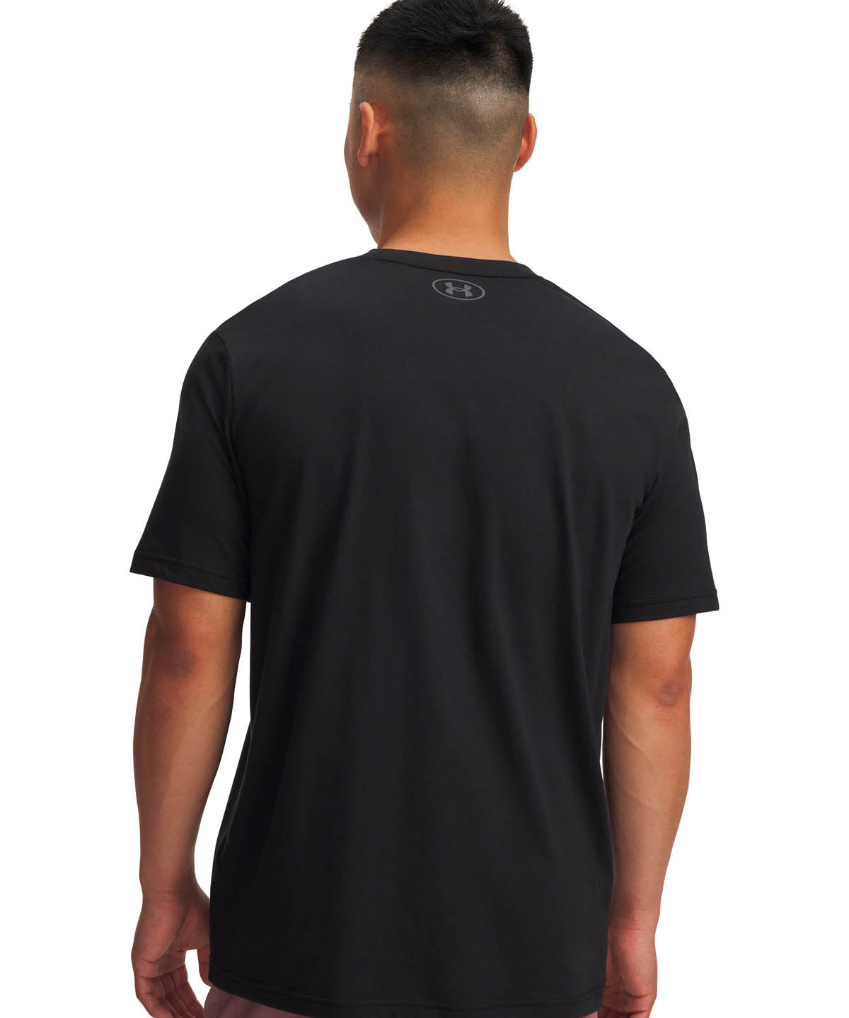 Polera manga corta de entrenamiento para hombre Porject Rock negra Under Armour