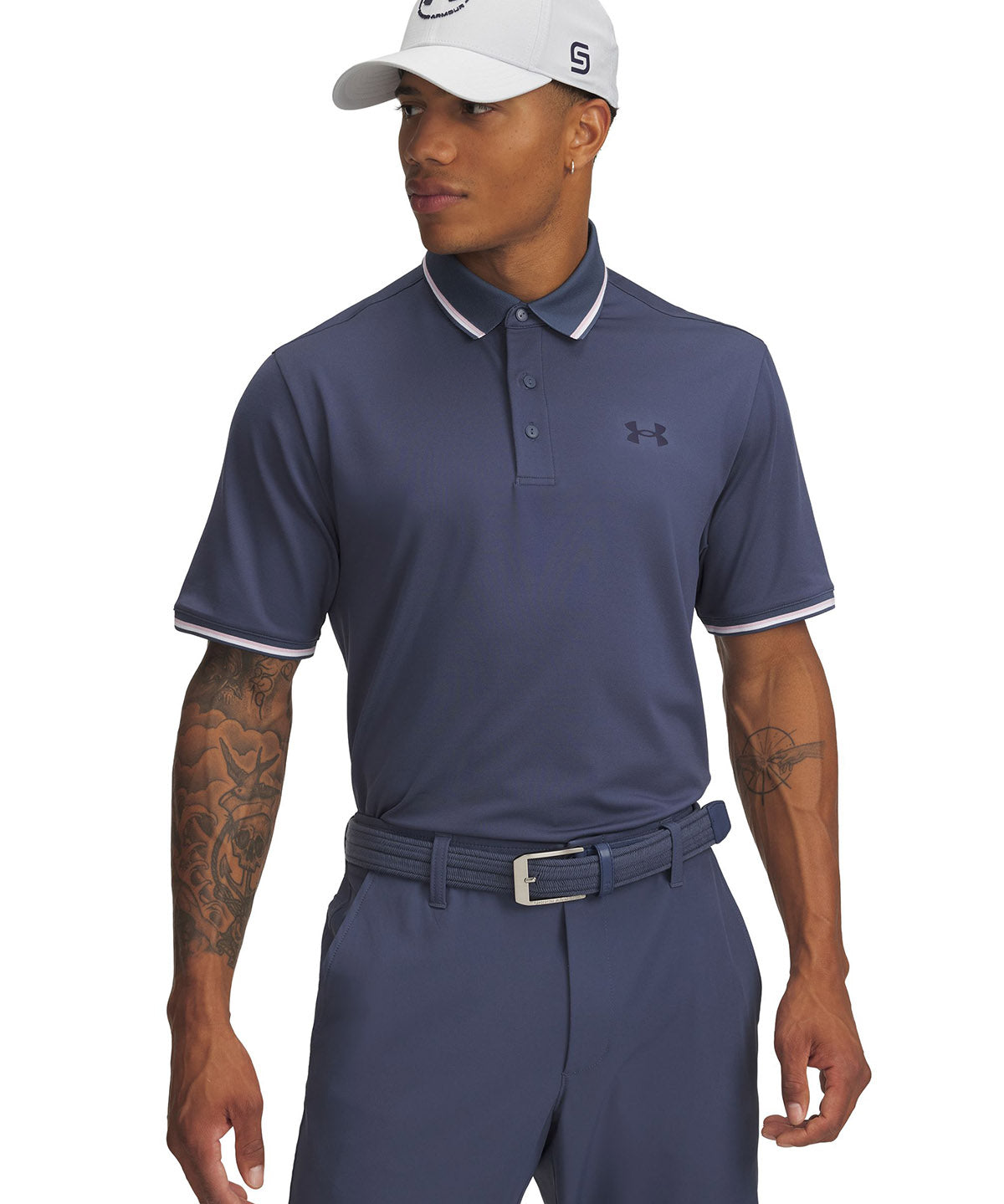 Polo manga corta Under Armour playoff 3.0 gris para hombre