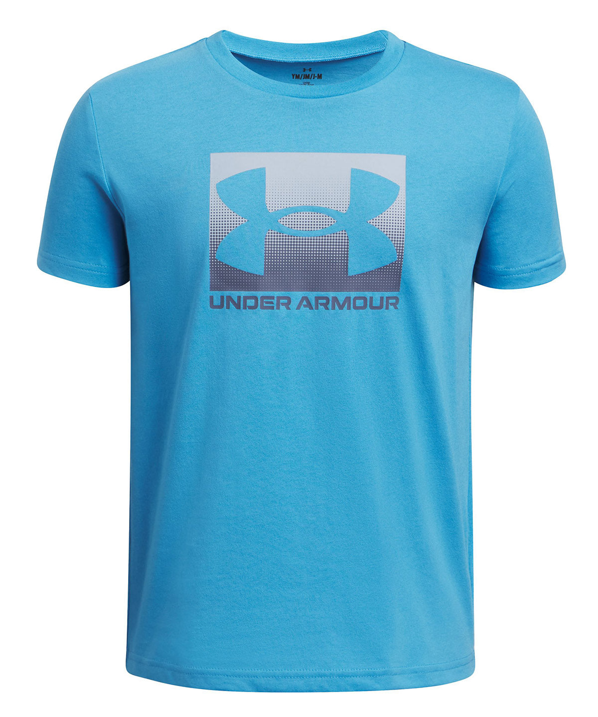 Polera manga corta Under Armour boxed sports azul para niños