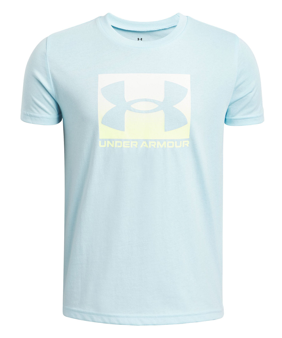 Polera manga corta Under Armour boxed sports azul para niños