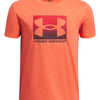Polera manga corta Under Armour boxed sports naranjo para niños