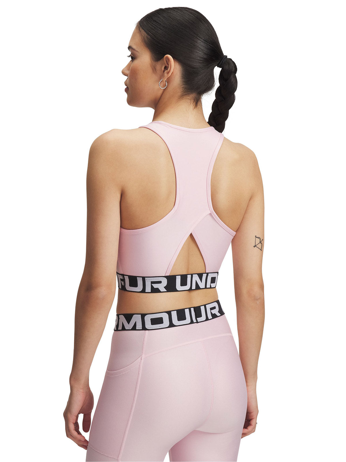 Primera capa sin mangas Heatgear rosado para mujer Under Armour